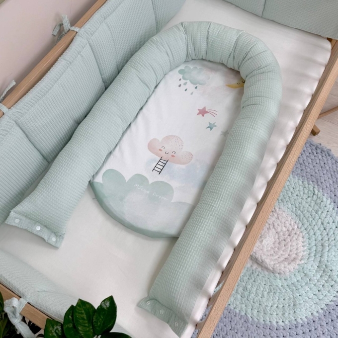 Protectie somn – Baby Nest Norisor vafe de menta (3)
